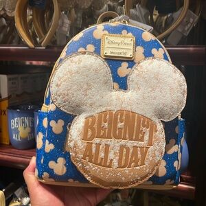 Disney Parks Mickey Beignet Scented Loungefly Backpack